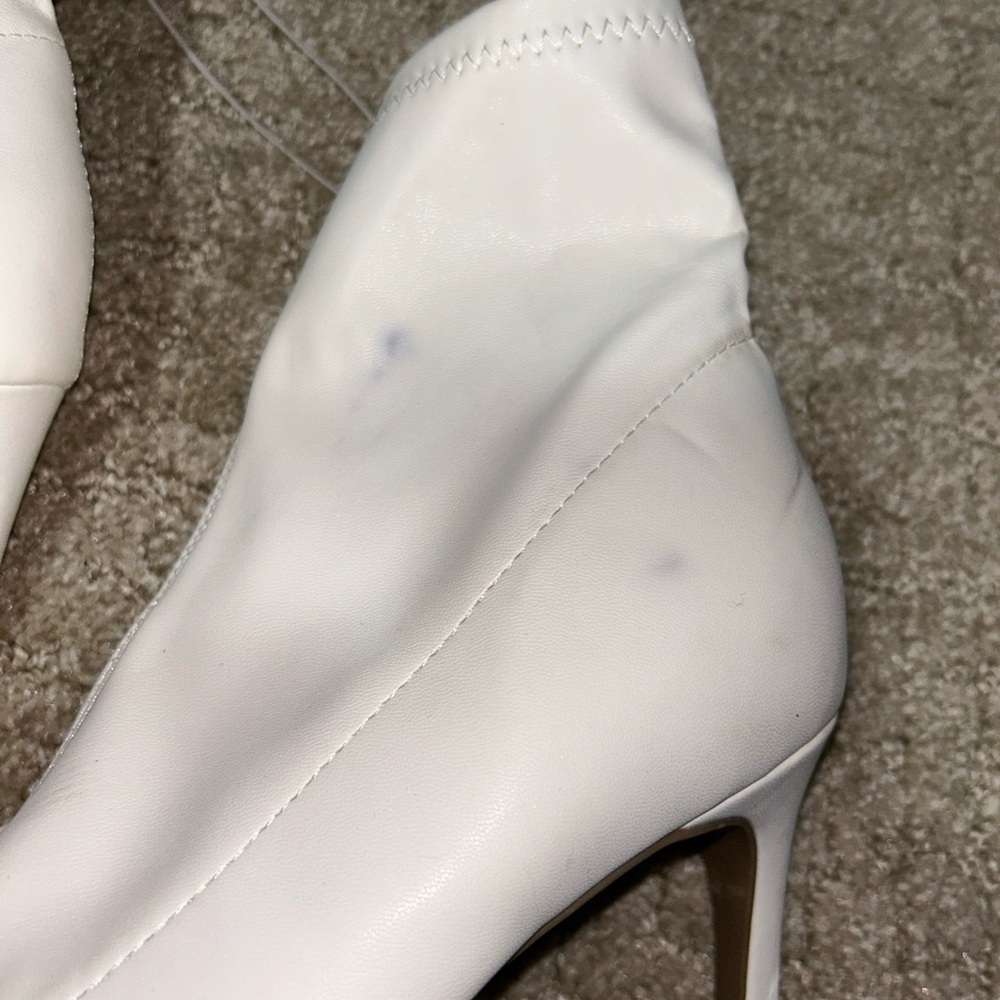 A New Day Women’s 8.5 White Cady Heeled Boots - Picture 2 of 9